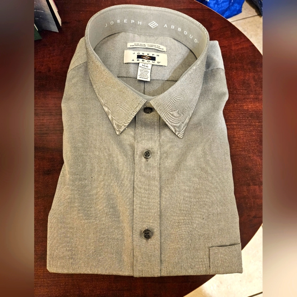 Grey shirt Joseph Abboud / 18 1/2 - 34/35